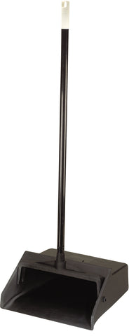 Carlisle DUSTPAN DUO-PAN™ UPRIGHT W/ METAL HANDLE - BLACK