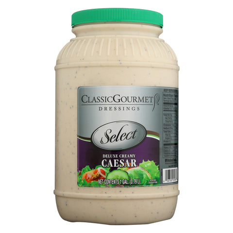 Ventura Foods Classic Gourmet Select Deluxe Creamy Caesar Dressing, 4 Gallon.