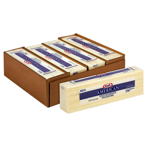 Cheese American White Sliced 160 Ct