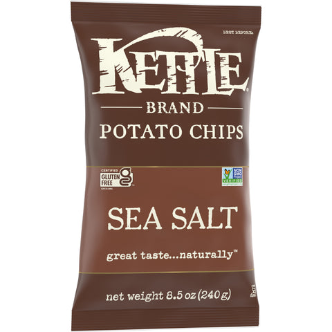Kettle Brand Lightly Salted Potato Chips - 9 oz. bag, 12 per case