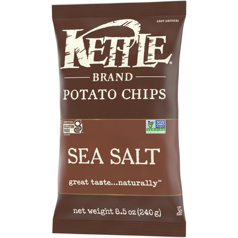 Kettle Brand Lightly Salted Potato Chips - 9 oz. bag, 12 per case