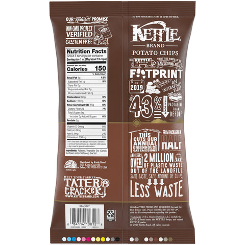 Kettle Brand Lightly Salted Potato Chips - 9 oz. bag, 12 per case