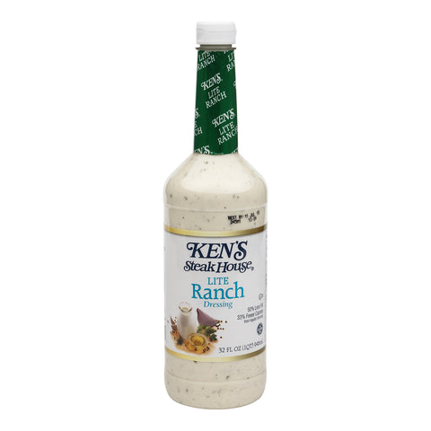 Ken's Foods DRESSING RANCH LITE NO MSG POUR BOTTLE REFRIGERATED