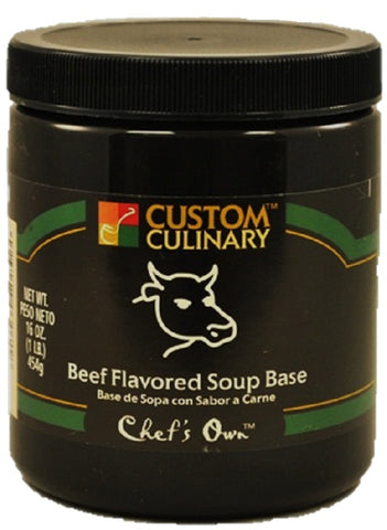 Custom Culinary® Beef Flavored Soup Base, No MSG Added 12 x 1 lb.