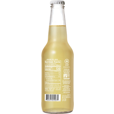 Izze JUICE APPLE SPARKLING GLASS BOTTLE