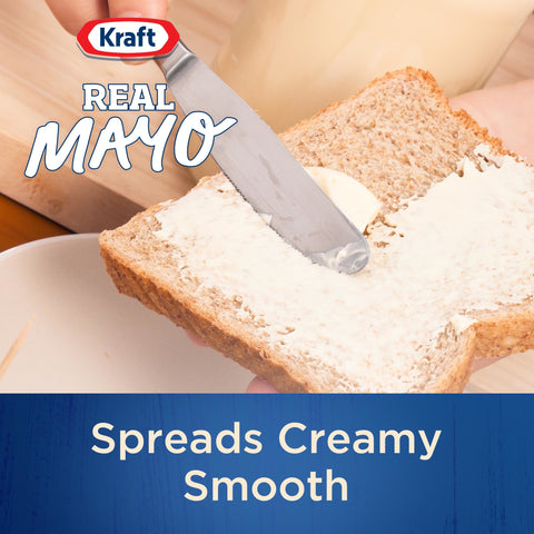Kraft Real Spoonable Mayonnaise, 22 Ounce -- 12 per case.