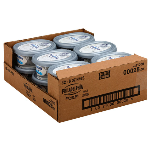 Philadelphia 1/3 Less Fat Cream Cheese, 8 Ounce -- 12 per case