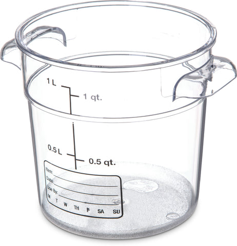 StorPlus™ CONTAINER PLASTIC CLEAR ROUND 1 QT