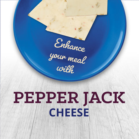 Kraft Deli Fresh Pepper Jack Natural Sliced Cheese, 8 Ounce -- 10 per case.