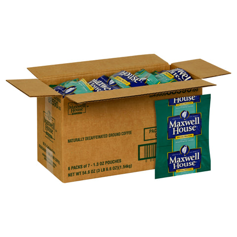 Maxwell House Decaf Special Delivery Ground Coffee - 1.3 oz pack, 42 packs per case