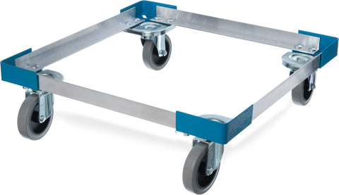 Carlisle DOLLY DISH E-Z GLIDE™ OPEN ALUMINUM W/O HANDLE CARLISLE BLUE 20.63X20.63X6.5