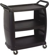 Carlisle CART SMALL BUSSING & TRANSPORT BLACK 18X36.25X38 300 LB CAPACITY