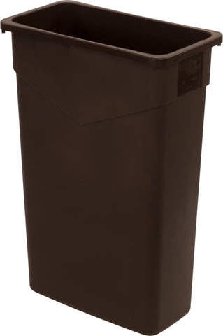 Container Waste Trimline™ Rectangle Dark Brown 23 Gal