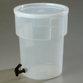 Carlisle DISPENSER BEVERAGE W/ FAUCET CLEAR PP 5 GAL