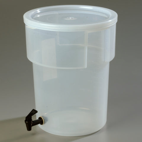 Carlisle DISPENSER BEVERAGE W/ FAUCET CLEAR PP 5 GAL