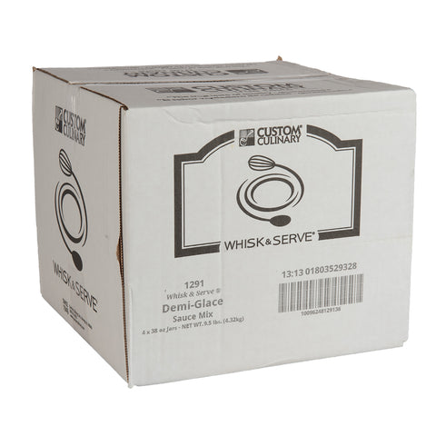 Custom Culinary Whisk and Serve Demi Glace Sauce Mix, 38 Ounce -- 4 per case.