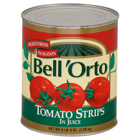 Bell Orto Peeled Strip Tomato, 102 Ounce -- 6 per case.
