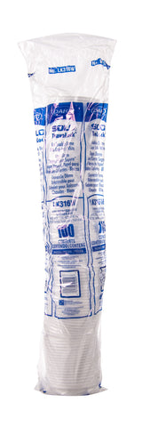 Solo® LID DOME HOT CUP TRAVELOCK™ RECLOSABLE WHITE 10-24 OZ