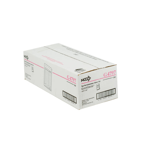 National Checking Company Carbonless Guest Check Board - 2 Part Green, 13 Line, 4.20 x 7.25 inch -- 2000 per case.
