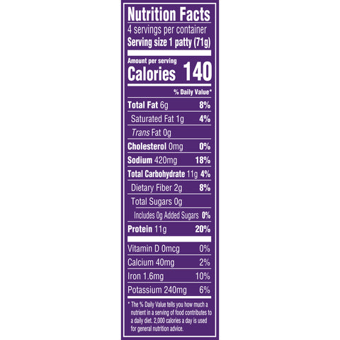 Boca VEGGIE NATURAL CHICKEN PATTIES MEAT ALTERNATIVE ORGANIC