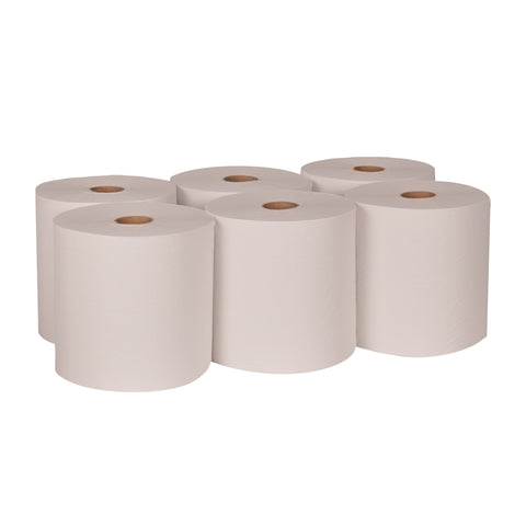 Tork White Hardwound Roll Towel, 7.88 inch x 1000 Feet -- 6 rolls per case