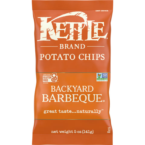 Kettle Foods Backyard Barbeque Potato Chips, 5 Ounce -- 15 per case.