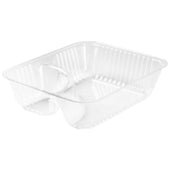 Tray Plastic Clear Nacho 2-compartment 5x
