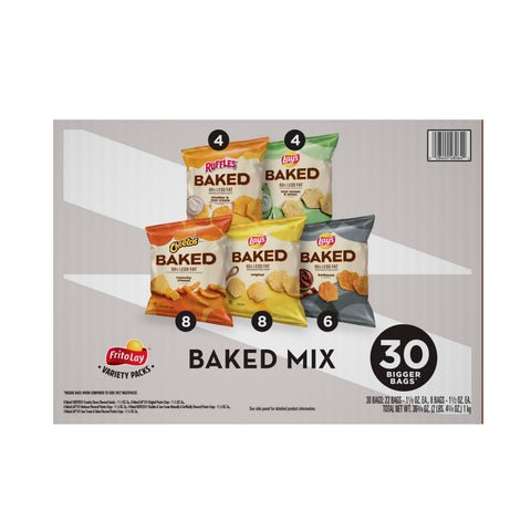 Frito Lay Baked Mix Snacks - Variety Cube Pack, 36.75 Ounce -- 60 per case