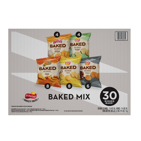 Frito Lay Baked Mix Snacks - Variety Cube Pack, 36.75 Ounce -- 60 per case
