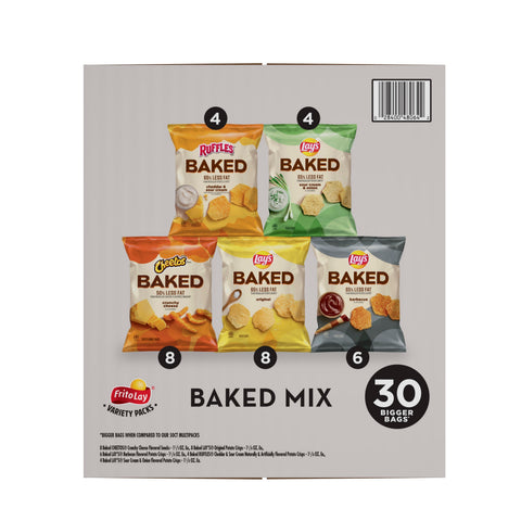 Frito Lay Baked Mix Snacks - Variety Cube Pack, 36.75 Ounce -- 60 per case