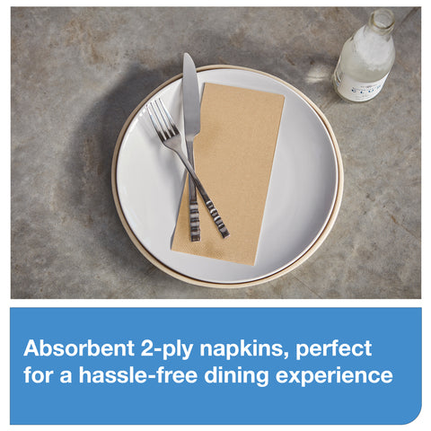 Tork® NAPKIN DINNER UNIVERSAL NATURAL 2 PLY 1/8 FOLD