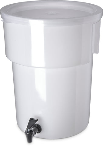 Carlisle DISPENSER BEVERAGE PLASTIC WHITE 5 GAL