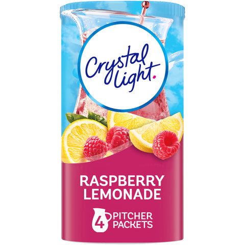 Crystal Light Raspberry Lemonade Drink Mix, 1.2 Ounce -- 12 per case.