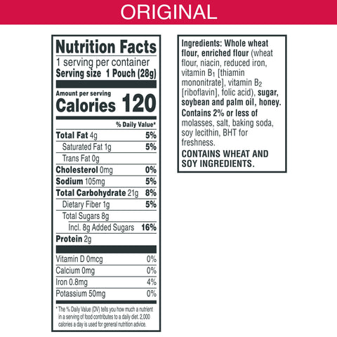 Kellogg's Tiger Bites Original Graham Cracker, 1 Ounces -- 150 per case