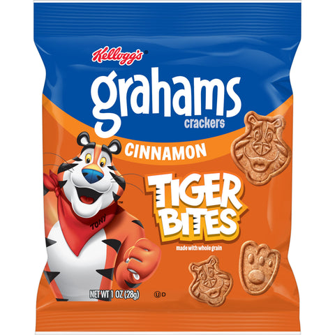 Kelloggs Tiger Bites Cinnamon Graham Crackers, 1 Ounce -- 150 per case
