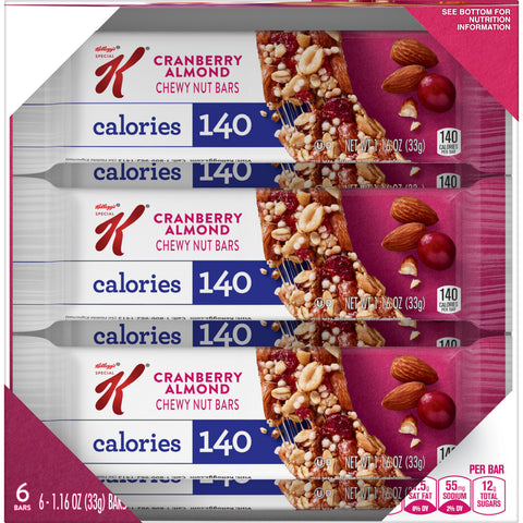 Snack Bar Special K® Chewy Nut Bar Cranberry Almond
