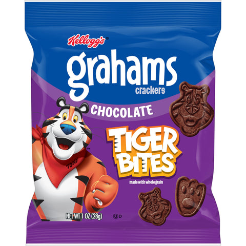 Kellogg's Tiger Bites Chocolate Graham Cracker, 1 Ounce -- 150 per case