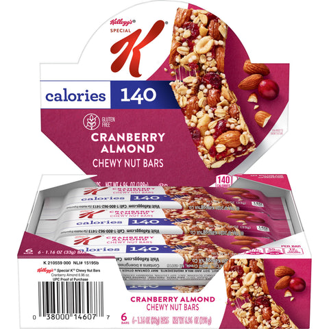 Snack Bar Special K® Chewy Nut Bar Cranberry Almond