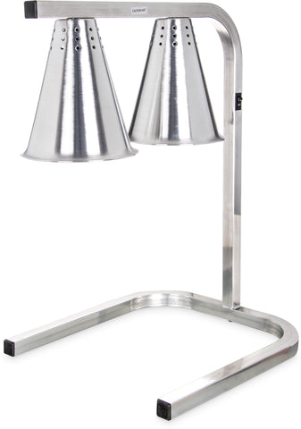 Carlisle HEAT LAMP ALUMINUM TWO BULB FREE STANDING ADJUSTABLE