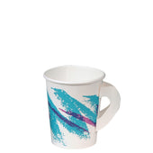 Solo Jazz® CUP PAPER HOT w/ HANDLE SINGLE POLY 8 OZ
