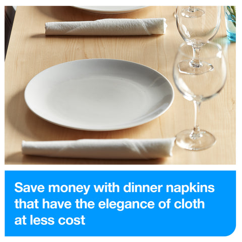 Tork Advanced NAPKIN DINNER 17X16.25 WHITE 3-PLY 1/4 FOLD