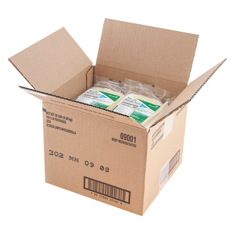 Schreiber CHEESE MOZZARELLA LMPS INTERLEAF SLICED .5 OZ