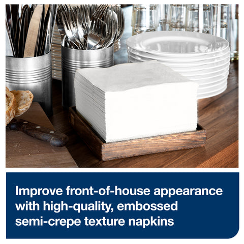 Tork Universal White 1 Ply Paper Dinner Napkin, 16.9 x 15 inch -- 4008 per case