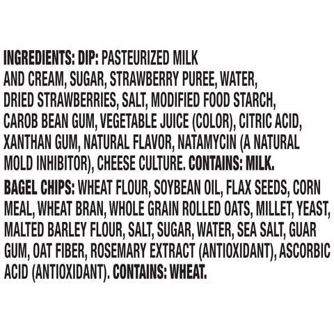 Philadelphia Strawberry Bagel Chips and Cream Cheese Dip, 2.5 Ounce -- 10 per case.