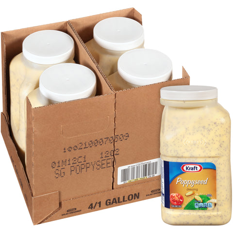 Kraft Dressing Signature Poppy Seed, 1 Gallon -- 4 Case