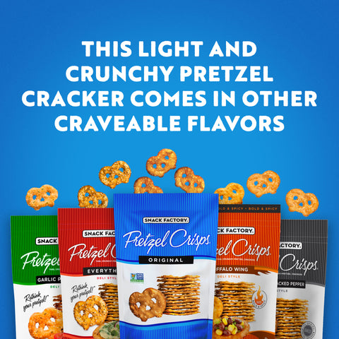 Pretzel Crisps - Garlic Parmesan, 7.2 Ounce -- 12 per case.