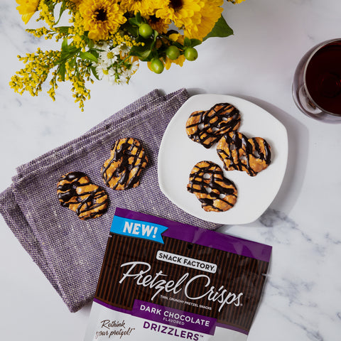 Pretzel Crisps PRETZEL CRIPS DARK CHOCOLATE DRIZZLERS