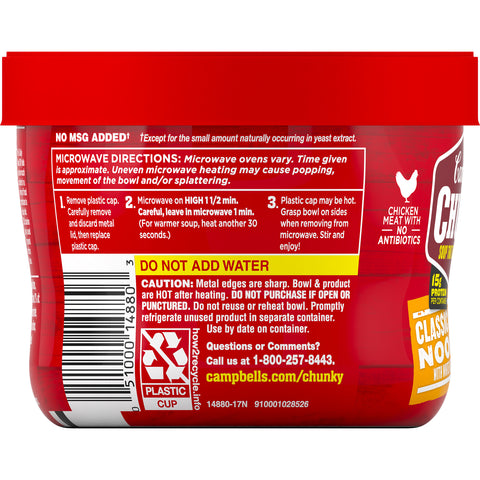 Campbell's® SOUP CHICKEN NOODLE CHUNKY BOWL