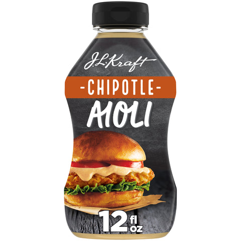 Kraft Chipotle Aioli Mayonnaise, 12 Fluid Ounce -- 8 per case.