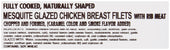 Tyson® CHICKEN FILLET-SHAPED PATTIES MESQUITE GLAZED W/ GRILL MARKS CN FC 2.75 OZ 10030600928